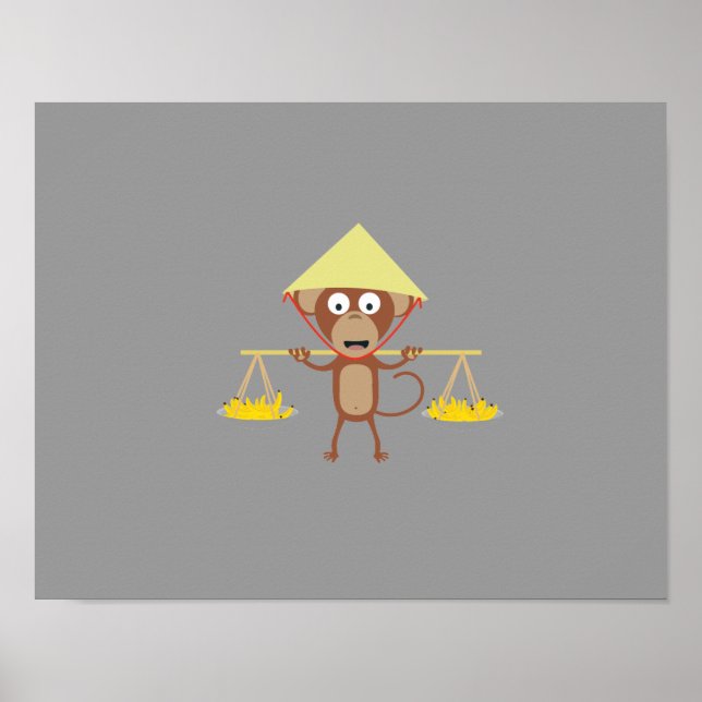 Pôster macaco vietnamita (Frente)