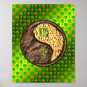 Poster Macaco Virgo e Fogo
