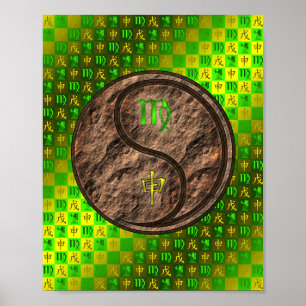 Poster Macaco Virgo & Earth