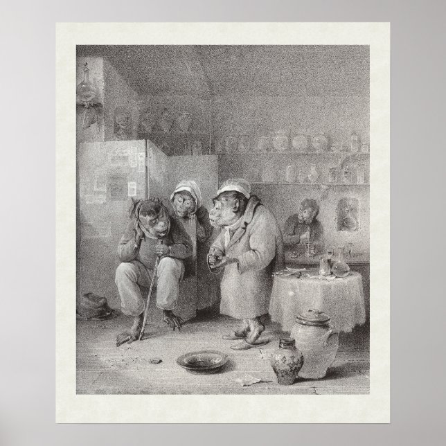 Pôster Macacos no Dentist - Dental Office Decor! (Frente)