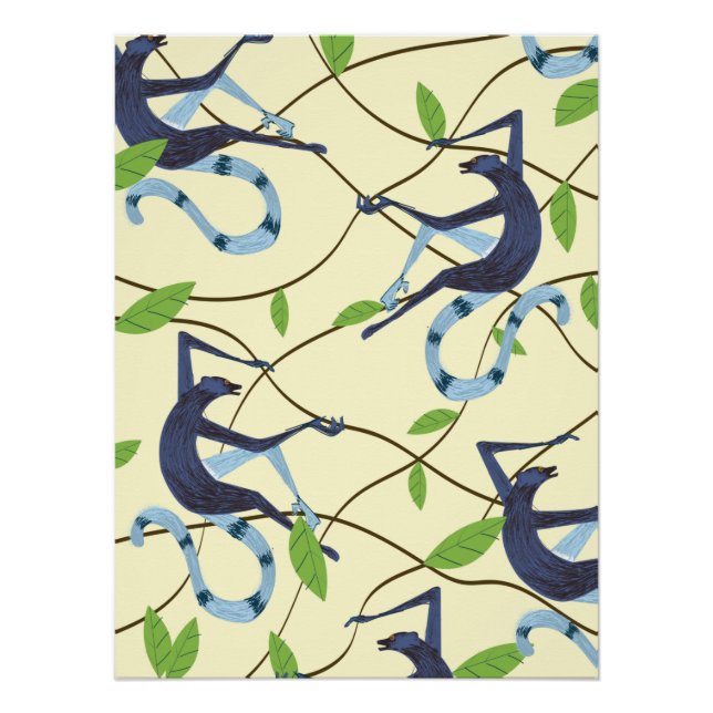 Pôster Macacos Vintage (Frente)