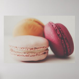 Poster Macaron Francês bonito