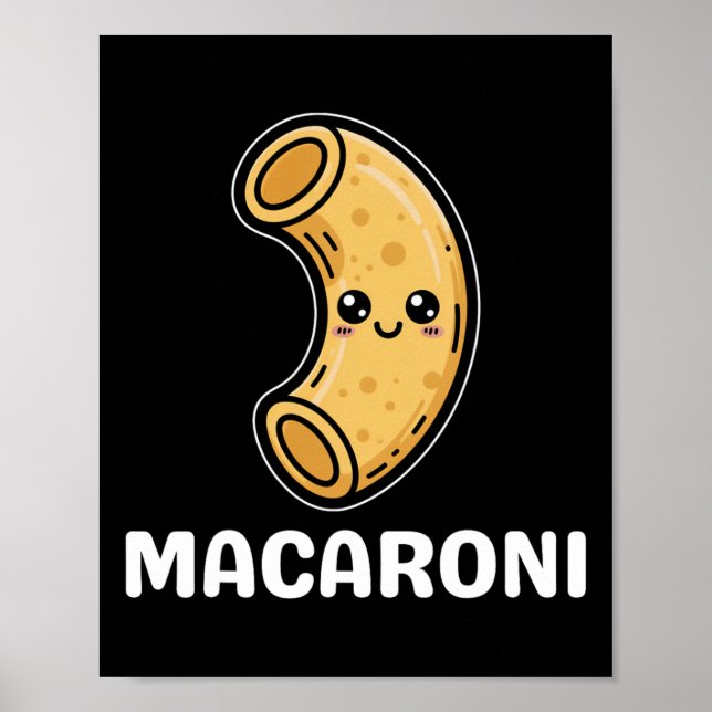 Poster Macaroni Cheese Mac Kawaii Halloween Coupl (Frente)