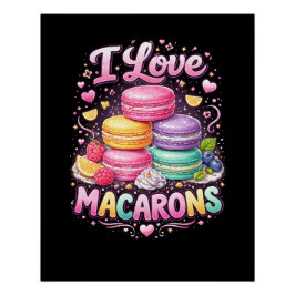 Pôster Macarons de Amor Doce