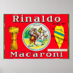 Pôster Macarrão LabelPhiladelphia de Rinaldo, PA