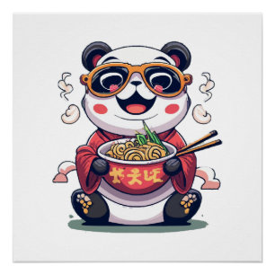 Pôster Macarrão Panda
