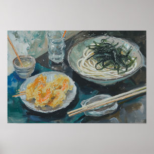 Poster Macarrão Soba e Camarão