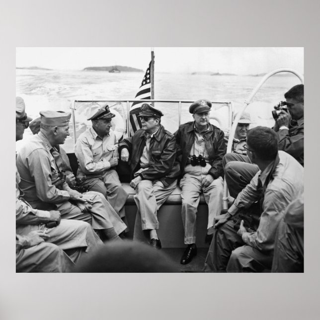 Pôster MacArthur e seus Generais (Frente)