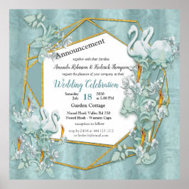 Poster Maçãs de Pastel Moles de Verde Sage