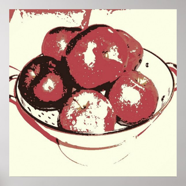 Pôster Maçãs de pop (Frente)