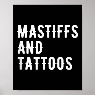 Poster Maçãs E Tatuagens Proprietário Do Mastiff Cachorro