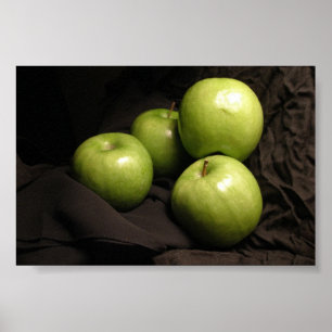 Poster Maçãs verdes demasiado