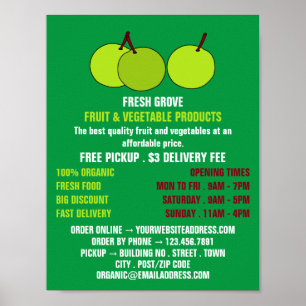 Poster Maçãs Verdes, Publicidade de Greengrolers