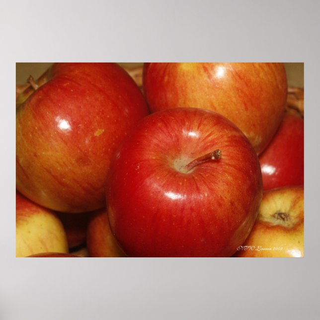 Pôster Maçãs Vermelhas (Frente)