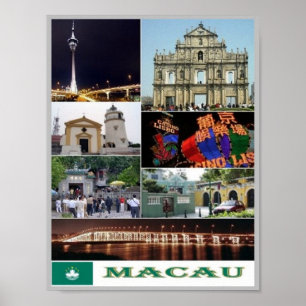 Poster Macau - Macau - Mosaico -