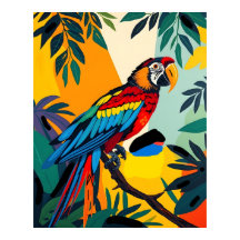 Macaw de Spix - Homenagem à Arte Selvagem Extinta