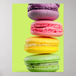 Poster Maccaroons coloridos