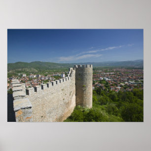 Pôster MACEDÔNIA, Ohrid. Castelo do Czar Samoil /