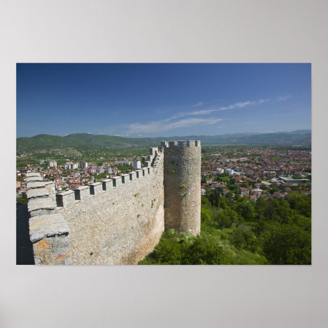 Pôster MACEDÔNIA, Ohrid. Castelo do Czar Samoil / (Frente)