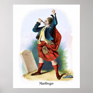 Pôster MacGregor Clan Gregor por R. R. McIan