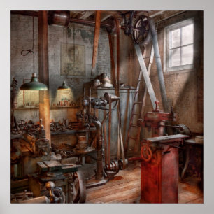 Poster Machinista - A oficina moderna