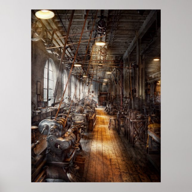 Poster Machinista - Bem-vindo à oficina (Frente)