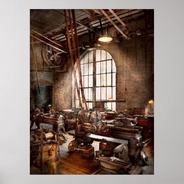 Pôster Machinista - Eu gosto de ferramentas grandes (Frente)