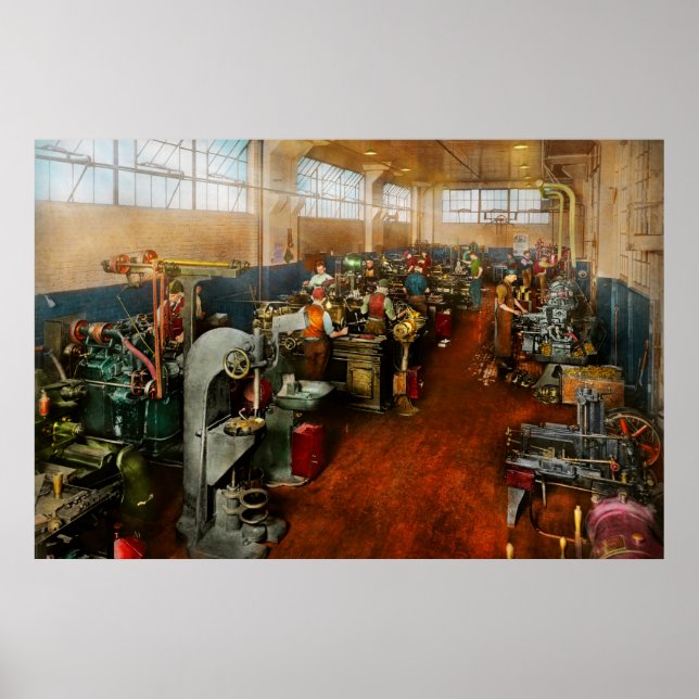 Poster Machinista - Machinistas em treinamento 1918 (Frente)