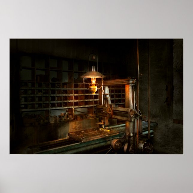 Pôster Machinista - Nas fresadoras (Frente)