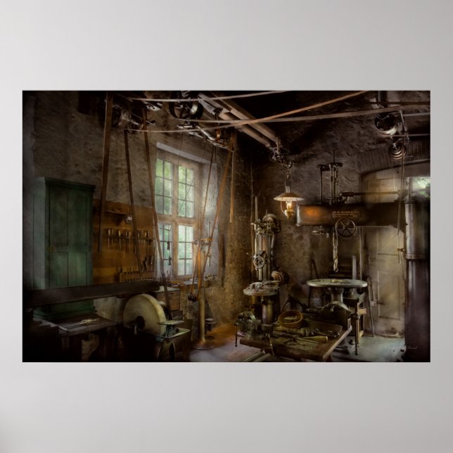 Pôster Machinista - Revolução Industrial (Frente)