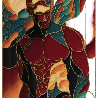 Pôster macho man puro ilustração arte