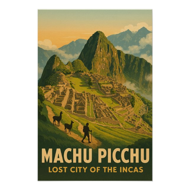 Pôster Machu Picchu - Cidade Perdida das Incas (Frente)