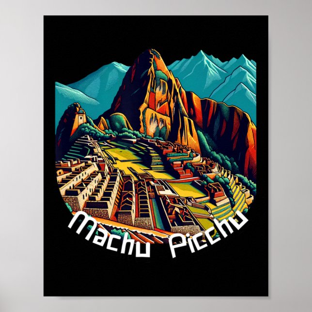 Poster Machu Picchu Cusco Peru Trilha Inca Machu Picchu  (Frente)