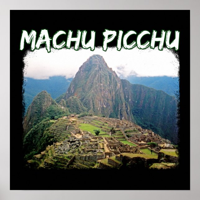 Poster Machu Picchu Peru - Montanha Huayna Picchu (Frente)