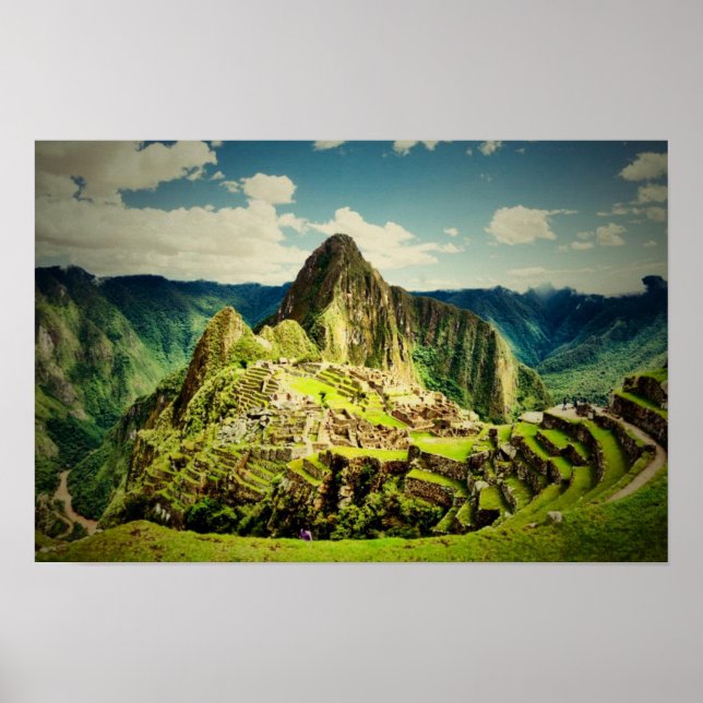 Poster Machu Picchu stylized (Frente)