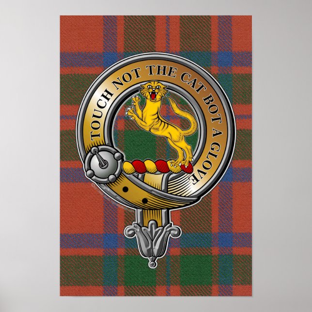 Poster MacIntosh Tartan e Crachá (Frente)