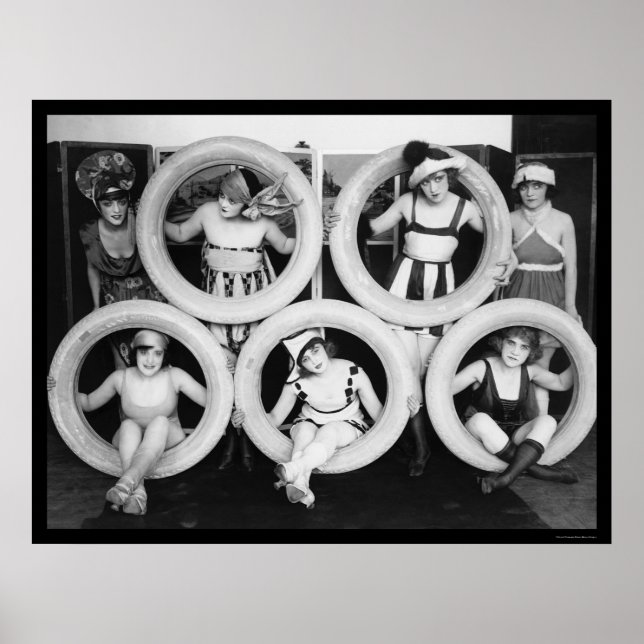 Pôster Mack Sennett Bathing Beauties 1922 (Frente)