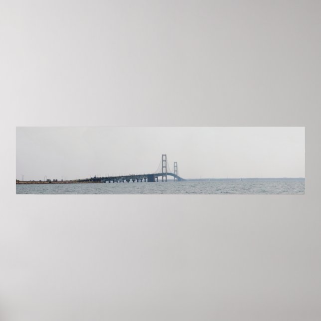 Poster Mackinac Bridge, Michigan (Frente)