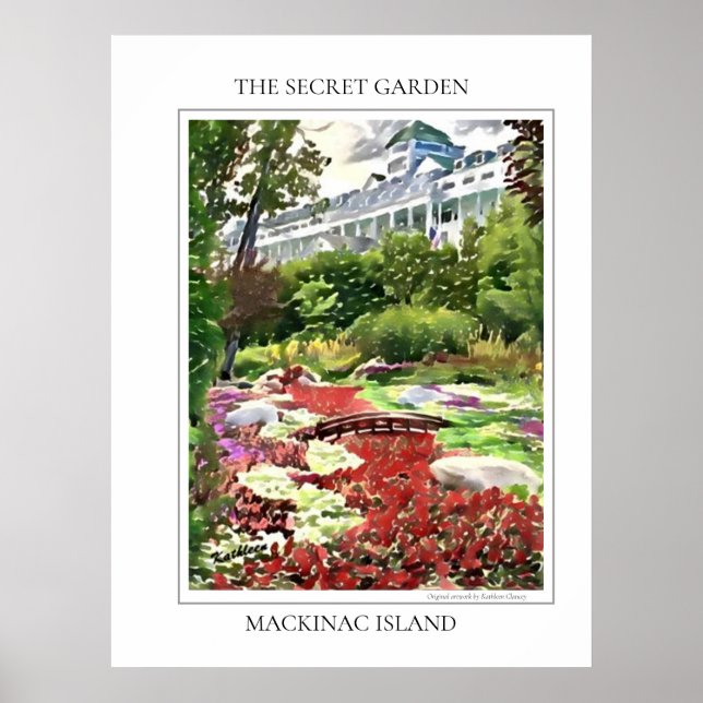 Poster Mackinac Island The Secret Garden (Frente)