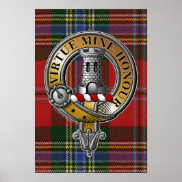 Poster MacLean Tartan e Crachá