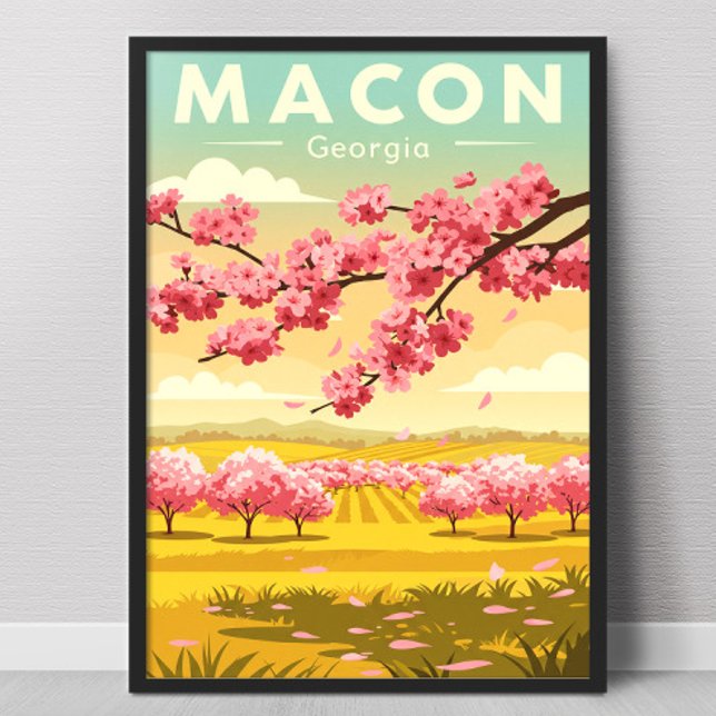 Poster Macon Geórgia Vintage (Criador carregado)