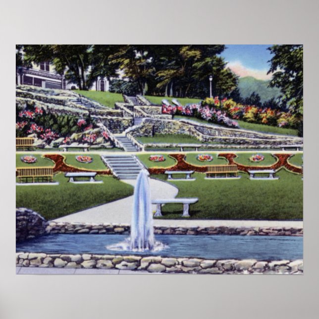 Pôster Macon Georgia Washington Park (Frente)