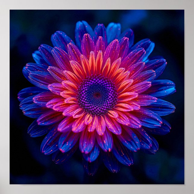 Poster Macro Crystalline Cascade (Frente)