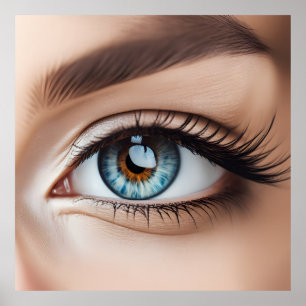 Poster Macro de olho feminino