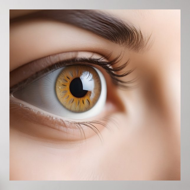 Poster Macro de olho feminino (Frente)