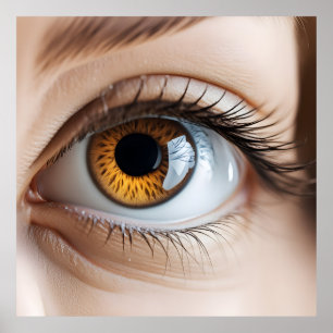 Poster Macro de olho feminino