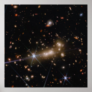 Poster MACS0647 Efeito de lente gravitacional JWST