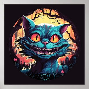 Poster Mad Cheshire Cat Alice no País das Maravilhas