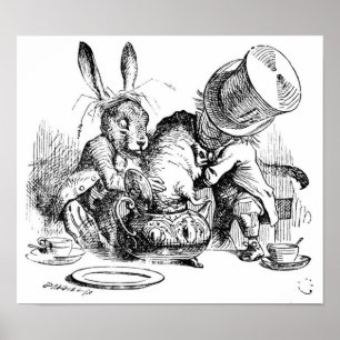 Pôster Mad Hatter, Dormouse and March Hare