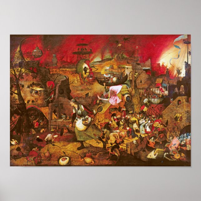 Poster Mad Meg (Dull Gret), Pieter Bruegel (Frente)